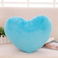 Gift for Him  Heart Pillow, Pink Heart Shaped Pillows Decorative Pillow, Plush Heart Shaped Throw Pillow for Bedroom Living Kids Room 6 Inch Blue