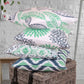New Living Series Double-Sided Design Decorative Throw Pillow Cover, 18" X 18", Cyan/Blue, 4 Pack