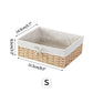 Wicker Baskets Storage Baskets Sundries Organizer with Lid Bathroom Clothes Laundry Basket Household Towel Toys Container Basket
