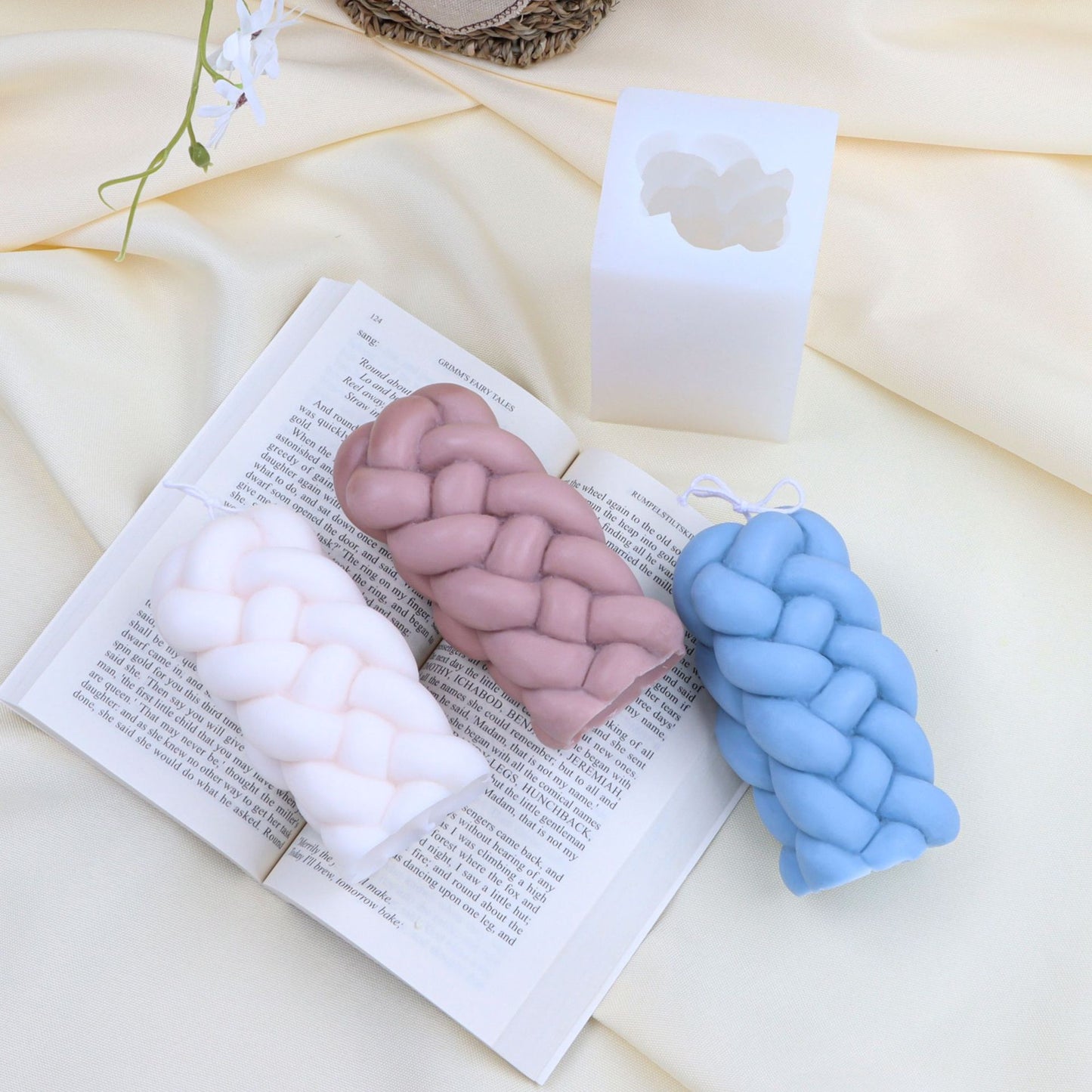 Creative Weaving Twine Scented Candle Silicone Mold