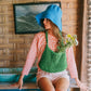 BLOOM Crochet Hat, in Mosaic Blue