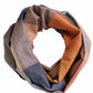 Colourful checked alpaca wool big scarf