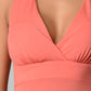 Women's Halter Maxi Dress with Cross Back Straps