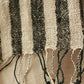 Fatima Hand-loomed Raw Cotton Scarf, in Black