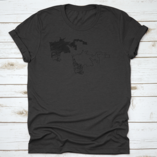 Map Vector Illustration, Scribble Sketch City Of Hayward Map In  Black