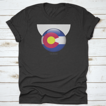Colorado Flag In Circle Shape National Flag Of Colorado Flag In Grungy