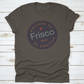 Welcome To Frisco Texas Tourism Badge Or Label Sticker. Isolated On