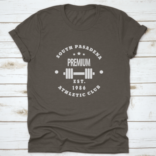1986 South Pasadena Premium Athletic Gym Club Emblem Vector