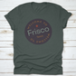 Welcome To Frisco Texas Tourism Badge Or Label Sticker. Isolated On