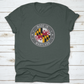 The Flag Of The State Of Maryland Usa In A Round Stamp Design With