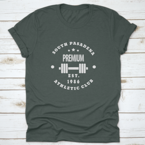1986 South Pasadena Premium Athletic Gym Club Emblem Vector