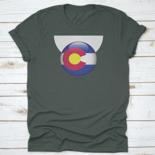 Colorado Flag In Circle Shape National Flag Of Colorado Flag In Grungy
