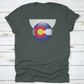 Colorado Flag In Circle Shape National Flag Of Colorado Flag In Grungy