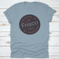 Welcome To Frisco Texas Tourism Badge Or Label Sticker. Isolated On