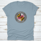 The Flag Of The State Of Maryland Usa In A Round Stamp Design With