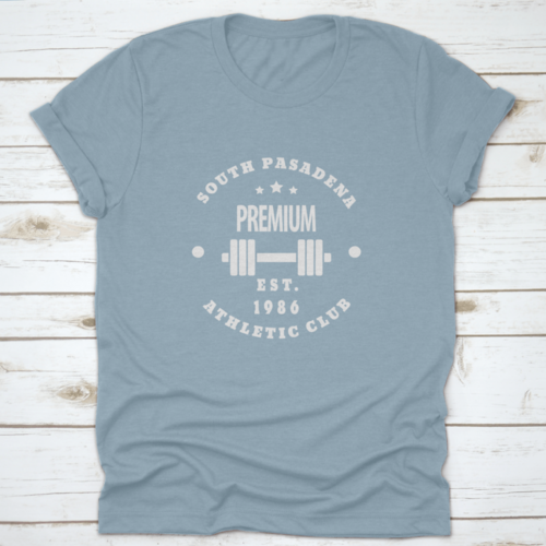 1986 South Pasadena Premium Athletic Gym Club Emblem Vector