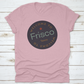 Welcome To Frisco Texas Tourism Badge Or Label Sticker. Isolated On