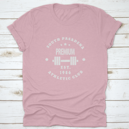 1986 South Pasadena Premium Athletic Gym Club Emblem Vector
