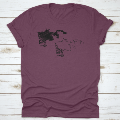 Map Vector Illustration, Scribble Sketch City Of Hayward Map In  Black