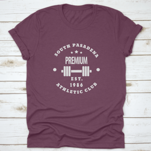 1986 South Pasadena Premium Athletic Gym Club Emblem Vector