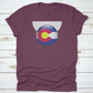 Colorado Flag In Circle Shape National Flag Of Colorado Flag In Grungy