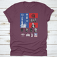 Usa Symbols Icon Set With Flag Travel Destination Shirt