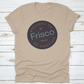 Welcome To Frisco Texas Tourism Badge Or Label Sticker. Isolated On