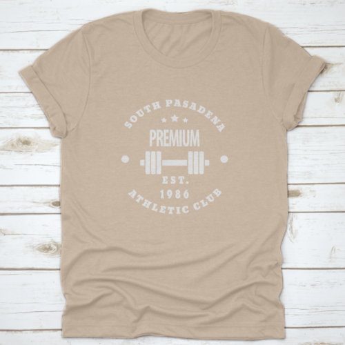 1986 South Pasadena Premium Athletic Gym Club Emblem Vector