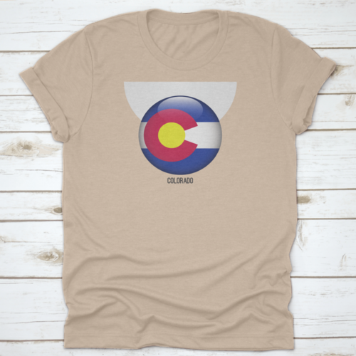 Colorado Flag In Circle Shape National Flag Of Colorado Flag In Grungy