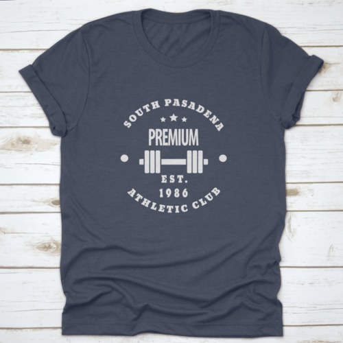 1986 South Pasadena Premium Athletic Gym Club Emblem Vector