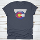 Colorado Flag In Circle Shape National Flag Of Colorado Flag In Grungy