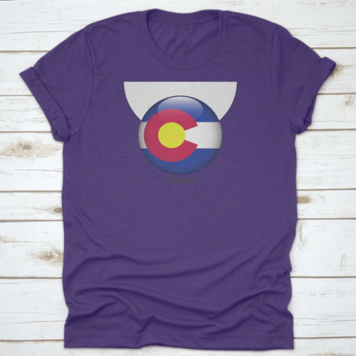 Colorado Flag In Circle Shape National Flag Of Colorado Flag In Grungy