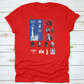 Usa Symbols Icon Set With Flag Travel Destination Shirt