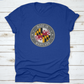 The Flag Of The State Of Maryland Usa In A Round Stamp Design With