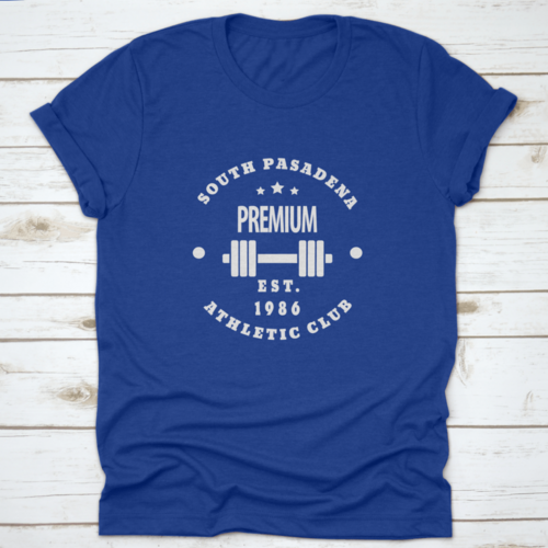 1986 South Pasadena Premium Athletic Gym Club Emblem Vector