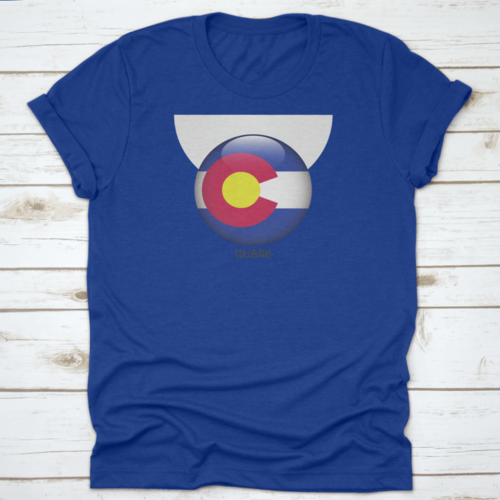 Colorado Flag In Circle Shape National Flag Of Colorado Flag In Grungy