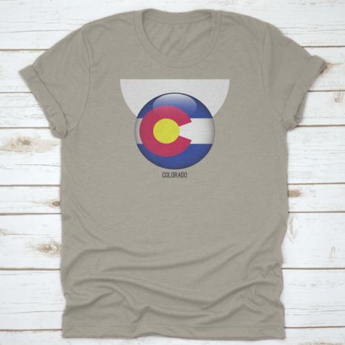 Colorado Flag In Circle Shape National Flag Of Colorado Flag In Grungy