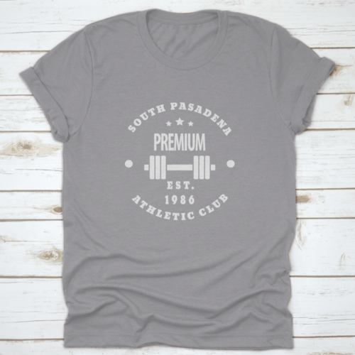 1986 South Pasadena Premium Athletic Gym Club Emblem Vector