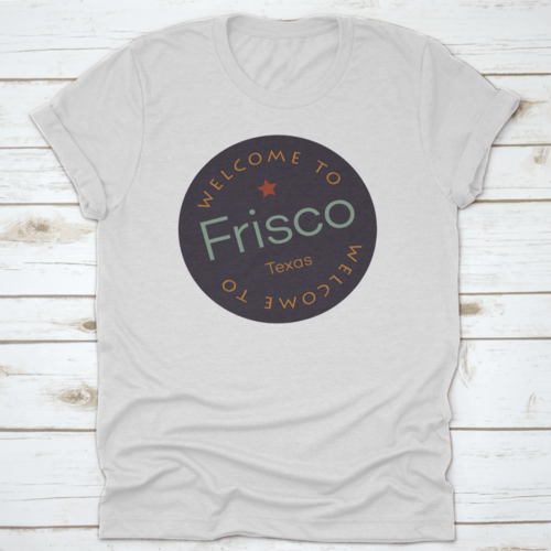 Welcome To Frisco Texas Tourism Badge Or Label Sticker. Isolated On