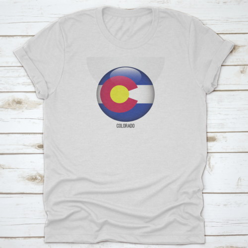 Colorado Flag In Circle Shape National Flag Of Colorado Flag In Grungy