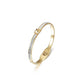 Square CZ Buckle Bangle