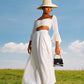 KEMALA Palm Straw Hat In Nude