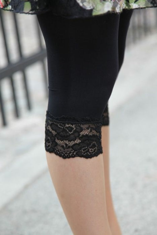 VANDA capri black leggings for woman