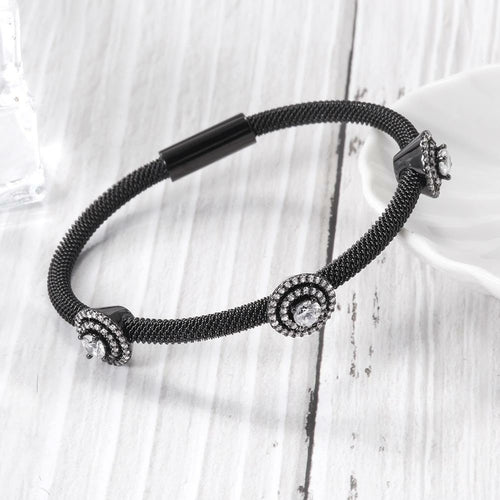 Double Frame Three-Station Bangle