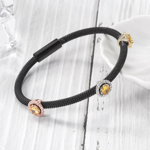 Pavé Round Station Bangle