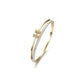 H-shaped CZ Bangle