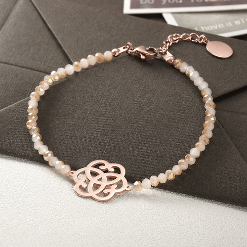 Love Knot Beaded Stone Bracelet