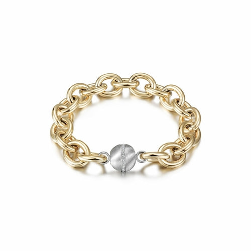 CZ BALL LINK BRACELET