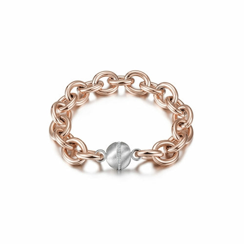 CZ BALL LINK BRACELET