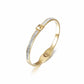 Square CZ Buckle Bangle